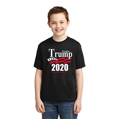 President Trump 2020 Keep America Great MAGA Youth Political Unisex Boys T-Shirt