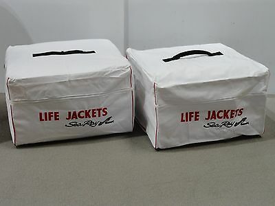 (2) New Life Jacket Bag Preserver Vest Holds 6 Ak1 Boat Fender Rope Accy Storage